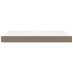 vidaXL Saltea de pat cu arcuri, gri taupe, 120x200x20 cm, textil vidaXL Saltea de pat cu arcuri, gri taupe, 120x200x20 cm, textil