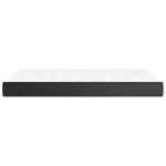 vidaXL Saltea de pat cu arcuri, negru, 120x200x20 cm, piele ecologică