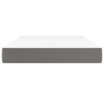 vidaXL Saltea de pat cu arcuri, gri, 120x200x20 cm, piele ecologică vidaXL Saltea de pat cu arcuri, gri, 120x200x20 cm, piele ecologică
