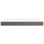 vidaXL Saltea de pat cu arcuri, gri, 120x200x20 cm, piele ecologică vidaXL Saltea de pat cu arcuri, gri, 120x200x20 cm, piele ecologică