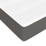 vidaXL Saltea de pat cu arcuri, gri, 120x200x20 cm, piele ecologică vidaXL Saltea de pat cu arcuri, gri, 120x200x20 cm, piele ecologică