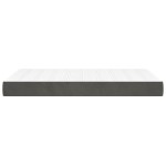 vidaXL Saltea de pat cu arcuri, gri închis, 120x200x20 cm, catifea vidaXL Saltea de pat cu arcuri, gri închis, 120x200x20 cm, catifea