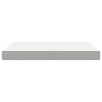 vidaXL Saltea de pat cu arcuri, gri deschis, 140x190x20 cm, textil vidaXL Saltea de pat cu arcuri, gri deschis, 140x190x20 cm, textil
