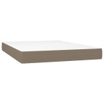 vidaXL Saltea de pat cu arcuri, gri taupe, 140x190x20 cm, textil vidaXL Saltea de pat cu arcuri, gri taupe, 140x190x20 cm, textil
