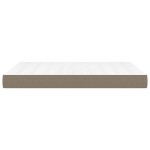 vidaXL Saltea de pat cu arcuri, gri taupe, 140x190x20 cm, textil vidaXL Saltea de pat cu arcuri, gri taupe, 140x190x20 cm, textil