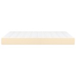 vidaXL Saltea de pat cu arcuri, crem, 140x190x20 cm, textil