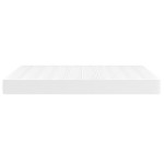 vidaXL Saltea de pat cu arcuri, alb, 140x190x20 cm, piele ecologică vidaXL Saltea de pat cu arcuri, alb, 140x190x20 cm, piele ecologică