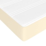vidaXL Saltea de pat cu arcuri, crem, 140x190x20 cm, piele ecologică vidaXL Saltea de pat cu arcuri, crem, 140x190x20 cm, piele ecologică