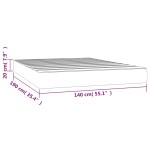 vidaXL Saltea de pat cu arcuri, albastru închis, 140x190x20 cm catifea vidaXL Saltea de pat cu arcuri, albastru închis, 140x190x20 cm catifea
