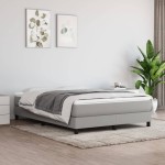 vidaXL Saltea de pat cu arcuri, gri deschis, 140x200x20 cm, textil vidaXL Saltea de pat cu arcuri, gri deschis, 140x200x20 cm, textil