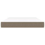 vidaXL Saltea de pat cu arcuri, gri taupe, 140x200x20 cm, textil vidaXL Saltea de pat cu arcuri, gri taupe, 140x200x20 cm, textil