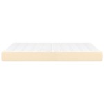 vidaXL Saltea de pat cu arcuri, crem, 140x200x20 cm, textil vidaXL Saltea de pat cu arcuri, crem, 140x200x20 cm, textil