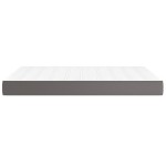 vidaXL Saltea de pat cu arcuri, gri, 140x200x20 cm, piele ecologică vidaXL Saltea de pat cu arcuri, gri, 140x200x20 cm, piele ecologică