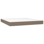 vidaXL Saltea de pat cu arcuri, gri taupe, 160x200x20 cm, textil vidaXL Saltea de pat cu arcuri, gri taupe, 160x200x20 cm, textil