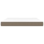 vidaXL Saltea de pat cu arcuri, gri taupe, 160x200x20 cm, textil vidaXL Saltea de pat cu arcuri, gri taupe, 160x200x20 cm, textil