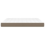 vidaXL Saltea de pat cu arcuri, gri taupe, 160x200x20 cm, textil vidaXL Saltea de pat cu arcuri, gri taupe, 160x200x20 cm, textil