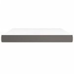 vidaXL Saltea de pat cu arcuri, gri, 160x200x20 cm, piele ecologică vidaXL Saltea de pat cu arcuri, gri, 160x200x20 cm, piele ecologică