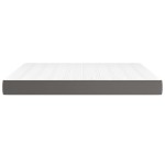 vidaXL Saltea de pat cu arcuri, gri, 160x200x20 cm, piele ecologică vidaXL Saltea de pat cu arcuri, gri, 160x200x20 cm, piele ecologică