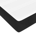 vidaXL Saltea de pat cu arcuri, negru, 160x200x20 cm, catifea