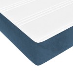 vidaXL Saltea de pat cu arcuri, albastru închis, 160x200x20cm, catifea vidaXL Saltea de pat cu arcuri, albastru închis, 160x200x20cm, catifea