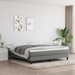 vidaXL Saltea de pat cu arcuri, gri închis, 180x200x20 cm, textil vidaXL Saltea de pat cu arcuri, gri închis, 180x200x20 cm, textil