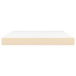 vidaXL Saltea de pat cu arcuri, crem, 180x200x20 cm, textil