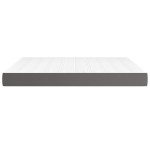 vidaXL Saltea de pat cu arcuri, gri, 180x200x20 cm, piele ecologică