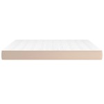 vidaXL Saltea de pat cu arcuri, cappuccino, 180x200x20 cm, piele eco