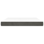vidaXL Saltea de pat cu arcuri, gri închis, 180x200x20 cm, catifea vidaXL Saltea de pat cu arcuri, gri închis, 180x200x20 cm, catifea