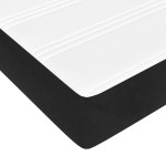 vidaXL Saltea de pat cu arcuri, negru, 180x200x20 cm, catifea