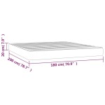 vidaXL Saltea de pat cu arcuri, albastru închis, 180x200x20cm, catifea vidaXL Saltea de pat cu arcuri, albastru închis, 180x200x20cm, catifea