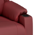 vidaXL Fotoliu rabatabil, roșu vin, piele ecologică vidaXL Fotoliu rabatabil, roșu vin, piele ecologică