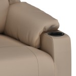 vidaXL Fotoliu rabatabil, cappuccino, piele ecologică vidaXL Fotoliu rabatabil, cappuccino, piele ecologică