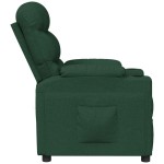 vidaXL Fotoliu rabatabil, verde închis, material textil vidaXL Fotoliu rabatabil, verde închis, material textil