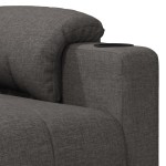 vidaXL Fotoliu de masaj, gri închis, material textil