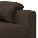 vidaXL Fotoliu de masaj, maro închis, material textil vidaXL Fotoliu de masaj, maro închis, material textil
