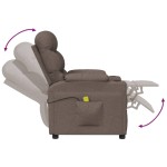 vidaXL Scaun de masaj, taupe, țesătură vidaXL Scaun de masaj, taupe, țesătură