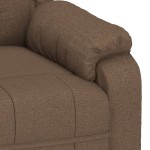 vidaXL Fotoliu rabatabil, maro, material textil vidaXL Fotoliu rabatabil, maro, material textil
