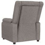 vidaXL Fotoliu rabatabil, gri taupe, material textil