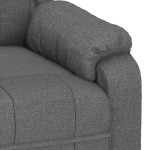 vidaXL Fotoliu de masaj, gri închis, material textil vidaXL Fotoliu de masaj, gri închis, material textil