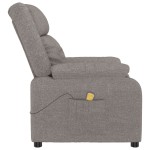vidaXL Scaun de masaj, taupe, țesătură vidaXL Scaun de masaj, taupe, țesătură