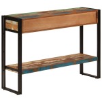 vidaXL Masă consolă, 110x30x76 cm, lemn masiv reciclat