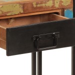 vidaXL Masă consolă, 110x30x76 cm, lemn masiv reciclat