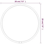 vidaXL Oglindă de perete rotundă, argintiu, Ø 20 cm vidaXL Oglindă de perete rotundă, argintiu, Ø 20 cm