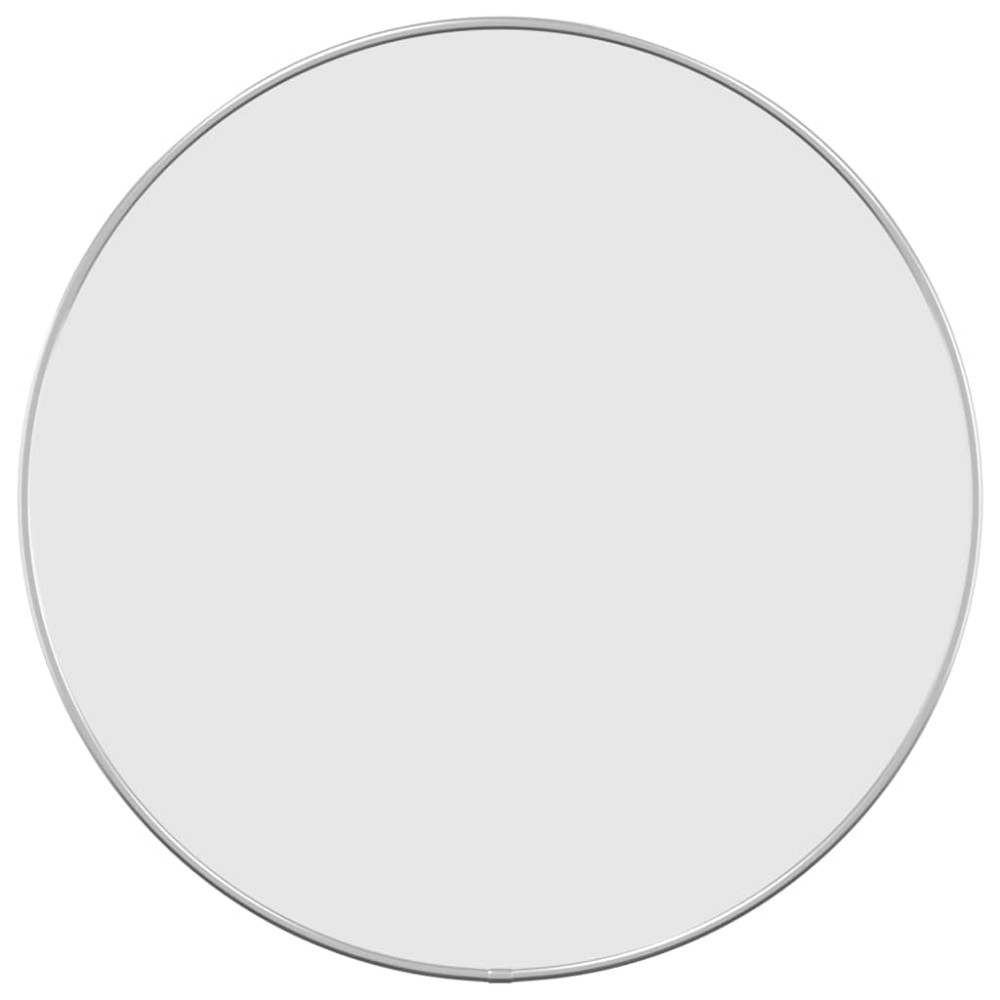 vidaXL Oglindă de perete rotundă, argintiu, Ø 50 cm