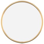 vidaXL Oglindă de perete rotundă, auriu, Ø 20 cm