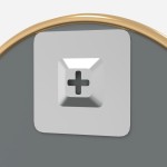 vidaXL Oglindă de perete rotundă, auriu, Ø 20 cm