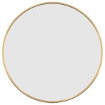 vidaXL Oglindă de perete rotundă, auriu, Ø 40 cm