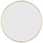 vidaXL Oglindă de perete rotundă, auriu, Ø 50 cm