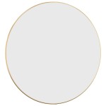 vidaXL Oglindă de perete rotundă, auriu, Ø 60 cm vidaXL Oglindă de perete rotundă, auriu, Ø 60 cm